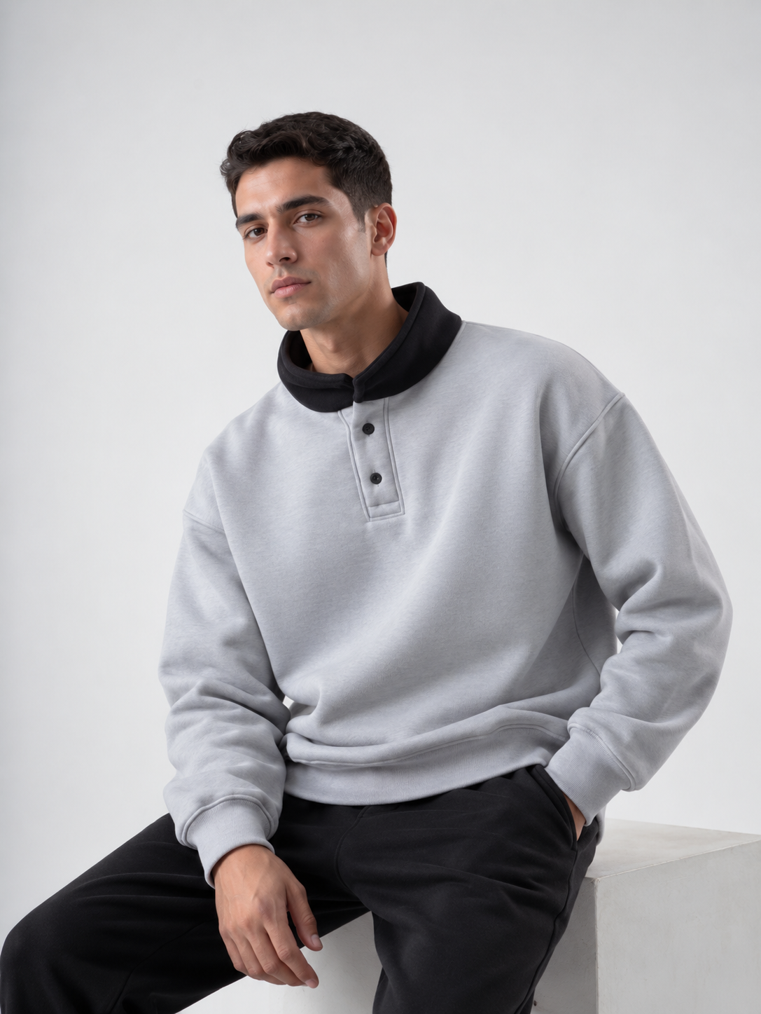 Dual-Tone Henley